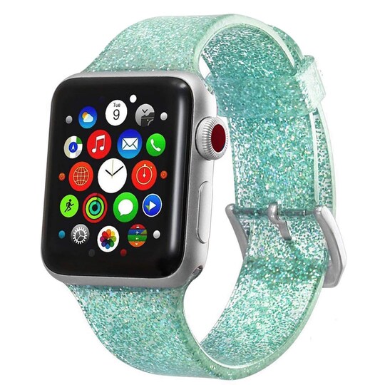 Apple Watch rannekoru 42 mm - kimalteleva turkoosi vihreä