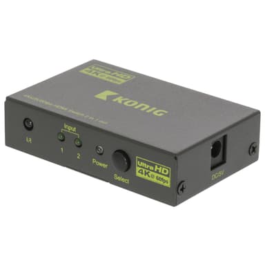 König 2-porttinen Ultra HD HDMI kytkin