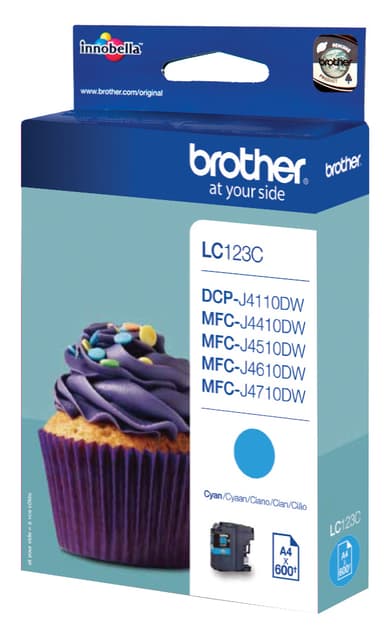 Brother LC123C mustekasetti (syaani)
