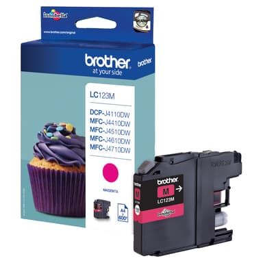 Brother LC123M mustekasetti (magenta)
