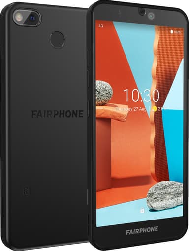 Fairphone 3 Plus älypuhelin (musta)