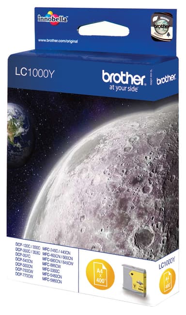 Brother LC1000Y mustekasetti (keltainen)