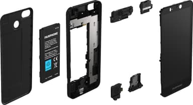 Fairphone 3 Plus älypuhelin (musta)