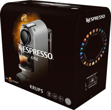 NESPRESSO® CitiZ kapselikeitin, Krups XN741B10WP (hopea)