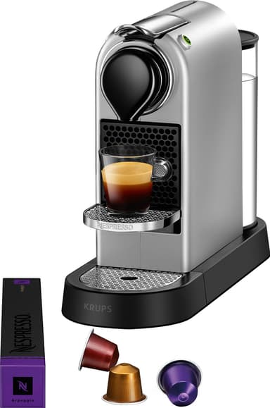 NESPRESSO® CitiZ kapselikeitin, Krups XN741B10WP (hopea)