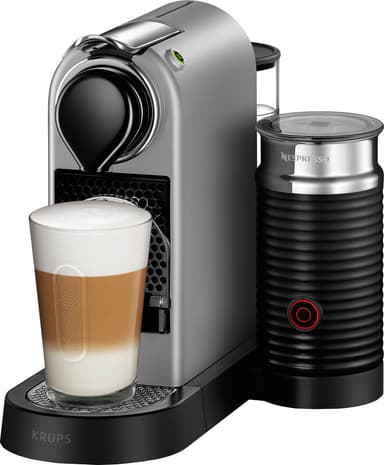 NESPRESSO® CitiZ&Milk kapselikeitin, Krups XN761B10WP (hopea)