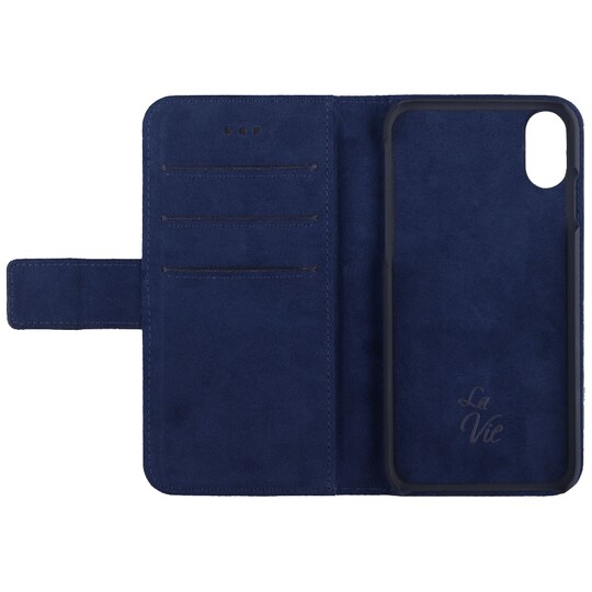 La Vie Avanti iPhone X lompakkokotelo (tummansininen)