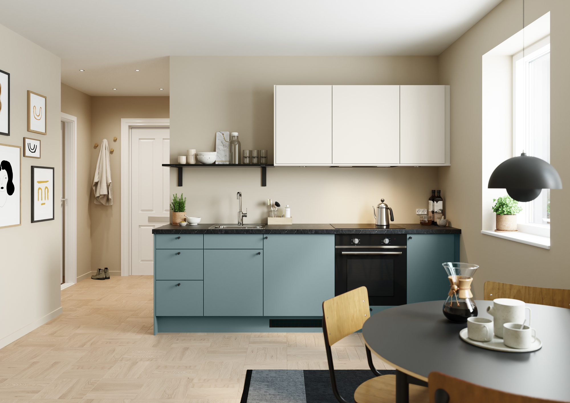Epoq Trend Petrol laatikon etuosa keittiöön 60x31 cm