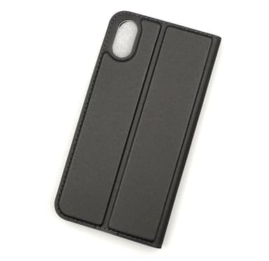 SKALO iPhone XR Lompakkokotelo Ultra-ohut muotoilu - Tummanharmaa