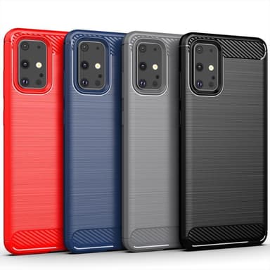 SKALO Samsung S20 Armor Carbon Iskunkestävä TPU suojakuori - Musta