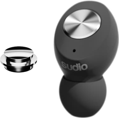 Sudio Tolv täysin langattomat in-ear kuulokkeet (musta)