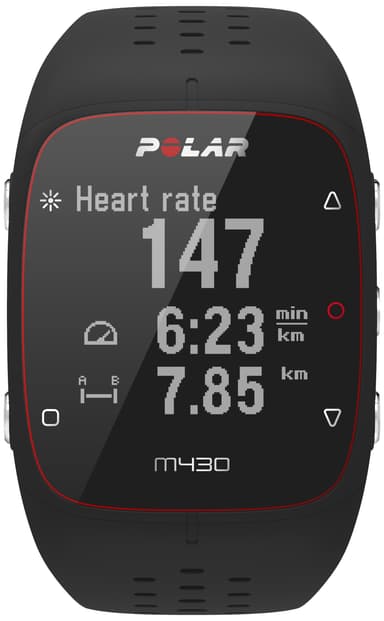 Polar M430 HR urheilukello (musta)