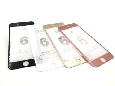 SKALO iPhone 6/6S Koko Näytön Panssarilasi - Musta