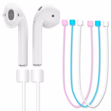 SKALO AirPods silikoni johto - Musta