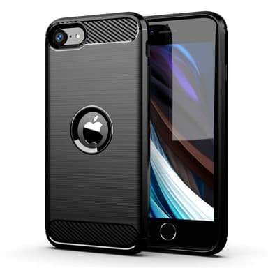 SKALO iPhone SE (2020/2022) Armor Carbon Iskunkestävä TPU suojakuori - Sininen