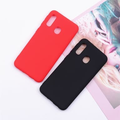 SKALO Samsung A20e Ultraohut TPU-kuori - Punainen