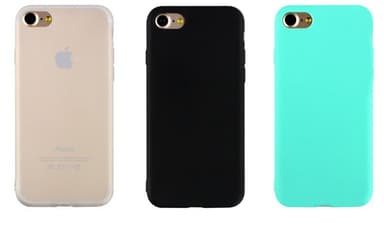 SKALO iPhone 7/8 Ultraohut TPU-kuori - Musta