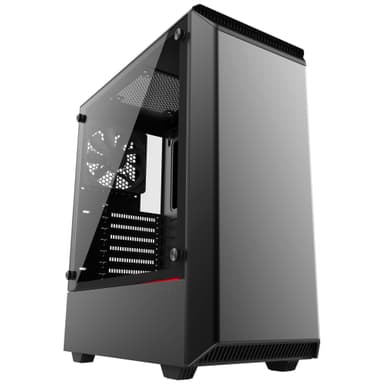 Phanteks Eclipse P300 PC-kotelo (musta/karkaistu lasi)