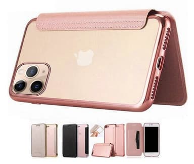 SKALO iPhone 11 Pro Max Lompakkokotelo TPU Ultra Ohut - Musta