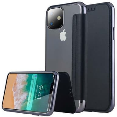 SKALO iPhone 11 Pro Max Lompakkokotelo TPU Ultra Ohut - Musta