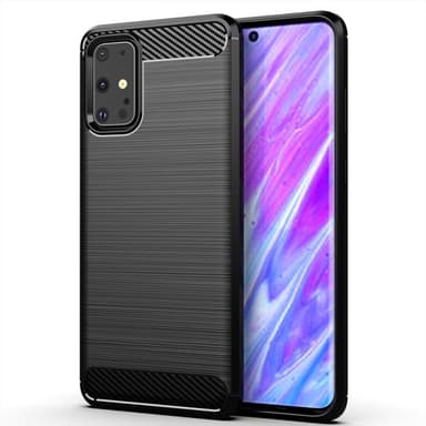 SKALO Samsung S20 Armor Carbon Iskunkestävä TPU suojakuori - Sininen