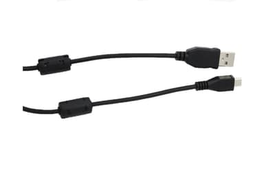 Erittäin pitkä latauskaapeli USB - Micro USB 3m - musta