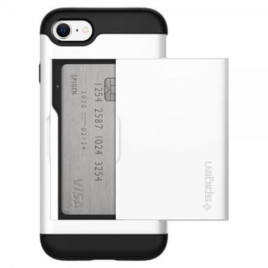 Spigen iPhone 7/8/SE Skal Slim Armor CS Jet White