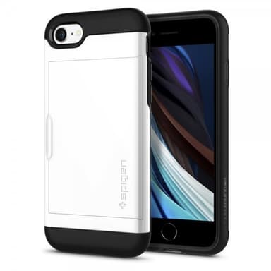 Spigen iPhone 7/8/SE Skal Slim Armor CS Jet White