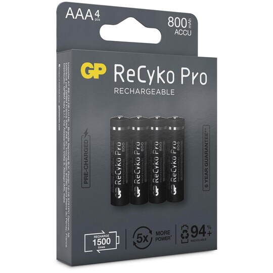 ReCyko Pro AAA -akut, 800mAh, 4 kpl