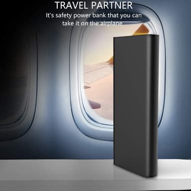 Tehokas powerbank 26800mAh 100W - musta