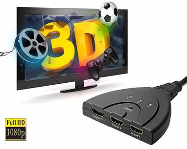 HDMI-kytkin 3x1 UHD 4K2K 1080p
