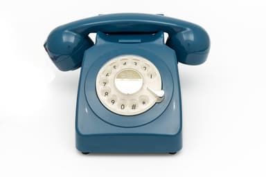 GPO 746 Retro puhelin pyöritettävällä numerolevyllä - Tummansininen
