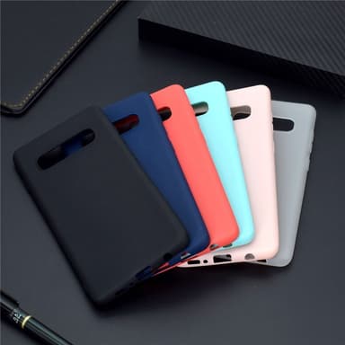 SKALO Samsung S10 Ultraohut TPU-kuori - Musta