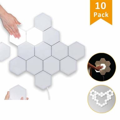 LED-seinävalaisin kuusikulmaisella kosketuksella 10 kpl