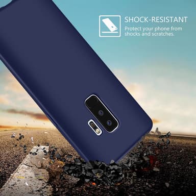SKALO Samsung S9 Plus Ultraohut TPU-kuori - Musta