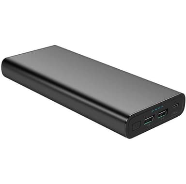 Tehokas powerbank 26800mAh 100W - musta