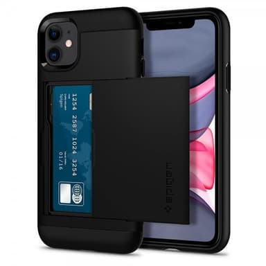 Spigen iPhone 11 Kuori Slim Armor CS Musta