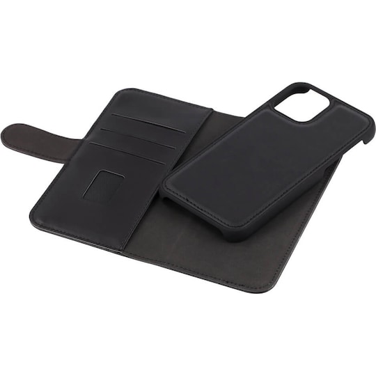 Gear iPhone 12/12 Pro lompakkokotelo (musta)