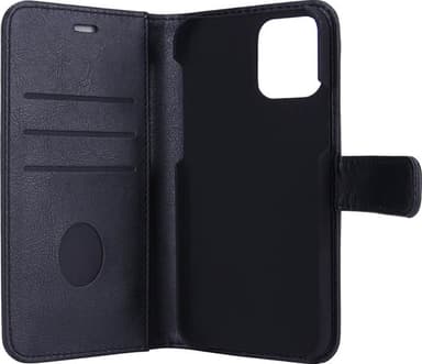 Radicover iPhone 12/12 Pro 2-in-1 lompakkokotelo (musta)