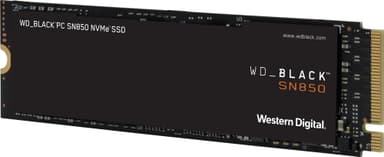 WD Black SN850 sisäinen NVMe SSD muisti PS5 konsolille (1 TB)