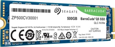 Seagate Barracuda Q5 sisäinen NVMe SSD muisti (500GB)