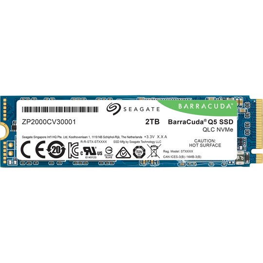 Seagate Barracuda Q5 sisäinen NVMe SSD muisti (2 TB)