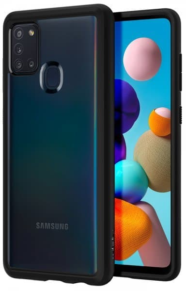 Spigen Samsung Galaxy A21s Kuori Ultra Hybrid Matte Black