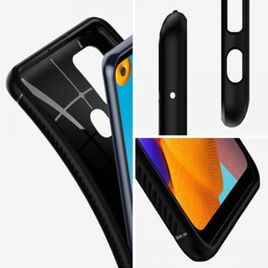 Spigen Samsung Galaxy A21s Kuori Rugged Armor Matte Black
