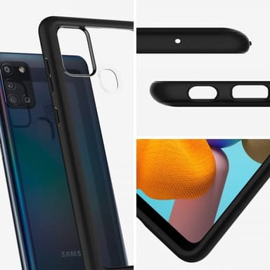 Spigen Samsung Galaxy A21s Kuori Ultra Hybrid Matte Black