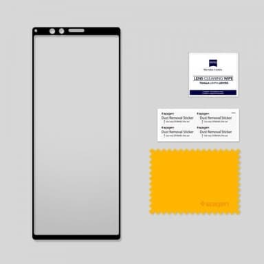 Spigen Sony Xperia 1 Näytönsuoja Lasi.tR Härdat Lasi Full Size Musta