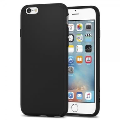 Spigen iPhone 6/6S Suojakuori Liquid Crystal Mattae Black