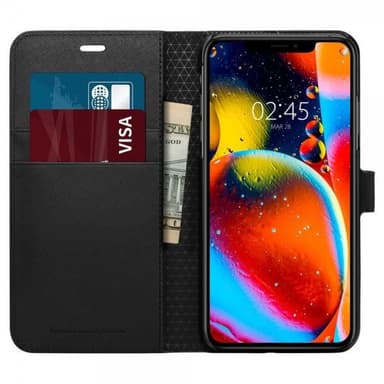 Spigen iPhone 11 Suojakotelo Wallet S Saffiano Black
