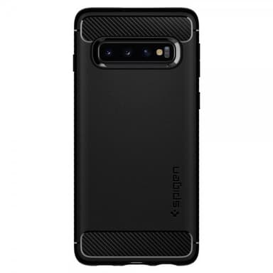 Spigen Samsung Galaxy S10 Plus Suojakuori Rugged Armor Mattae Black