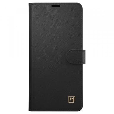 Spigen Samsung Galaxy S10 Suojakotelo La Manon Wallet Saffiano Musta